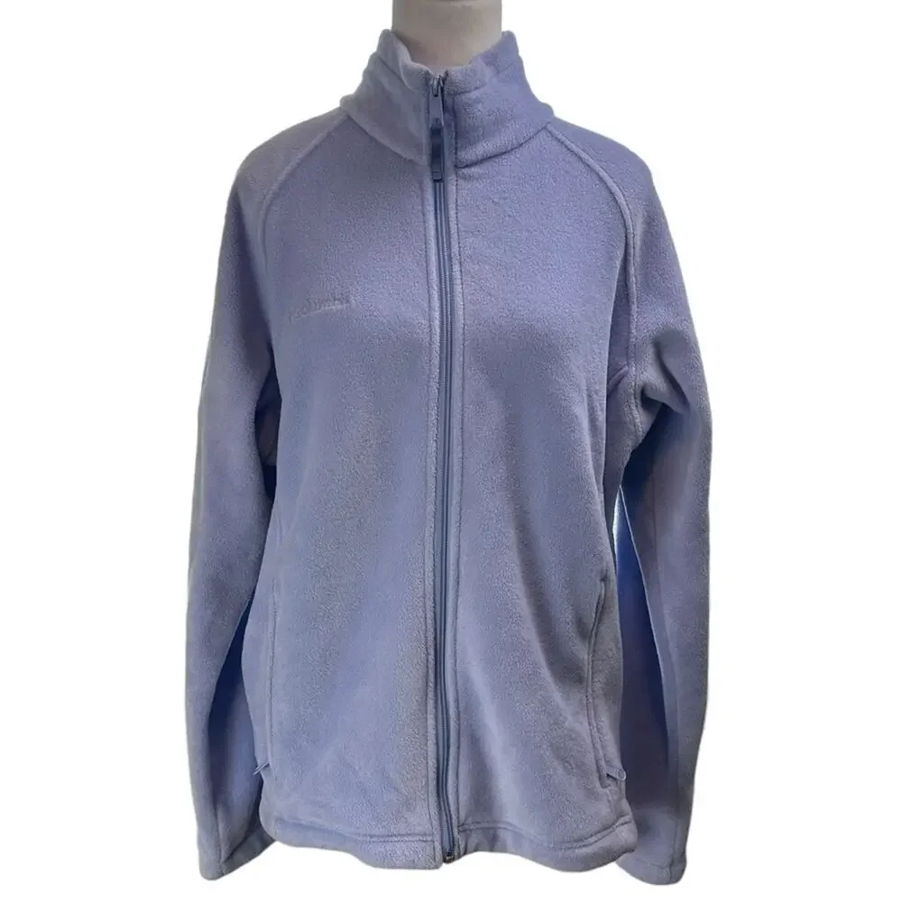 Columbia Fleece Jacket Full Zip Lavender Size Large